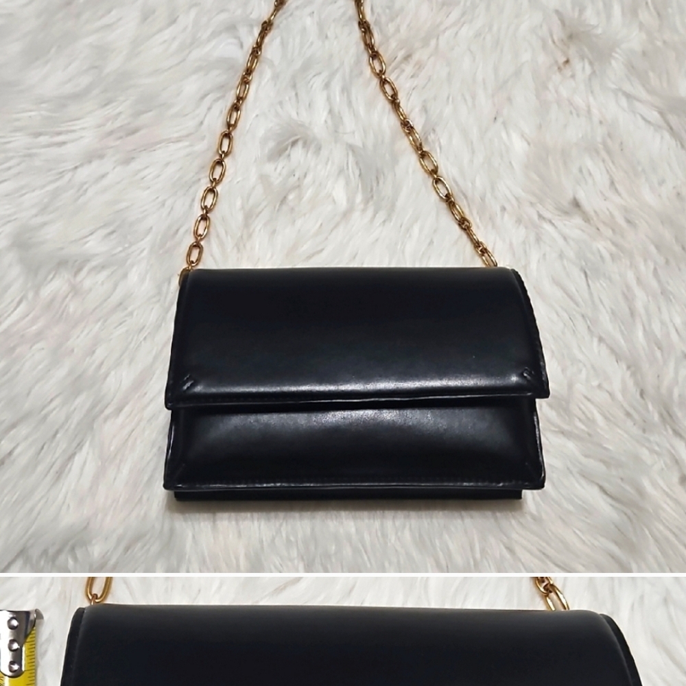 Zara Elegant Black Chain Strap Bag